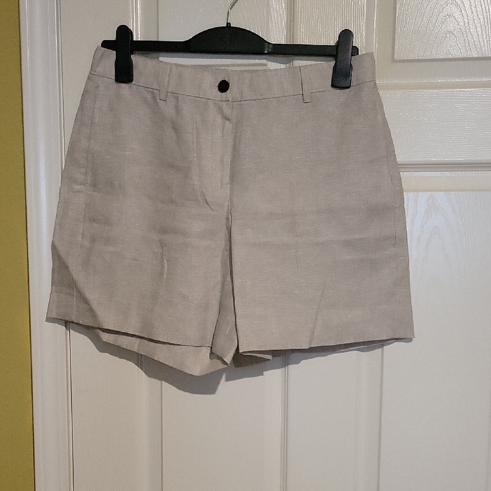 JCrew Women's flax color linen shorts